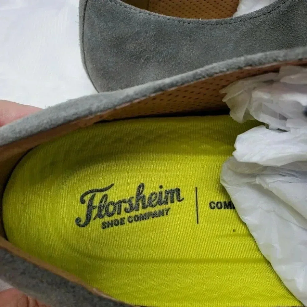 Florsheim Fuel Knit Plain Toe Oxford gray Shoe size 12